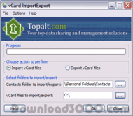 vCard ImportExport screenshot